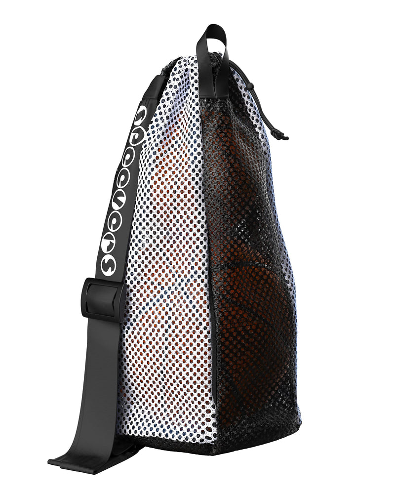 New Mesh Bag For Swimming Gear - 7 Colorful Swimming Bags For Swimmers - Unisex Swim Mesh Bag for Men Women - 35L Mesh Drawstring Backpack with Handle (Xbag Light - Black / White) Xbag Light Black - White - BeesActive Australia