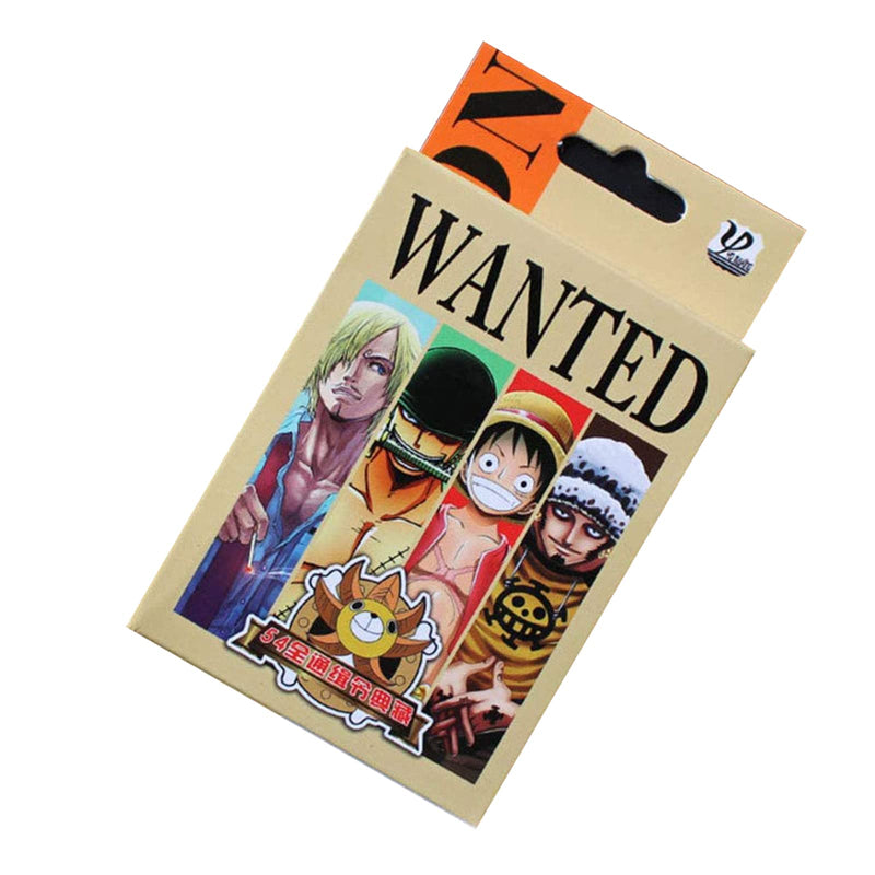 Wanted Poster Character Poker, Straw Hat Pirates Playing Cards Set, Anime Peripheral Game Cartoon Gift, Cosplay Collections Party - BeesActive Australia