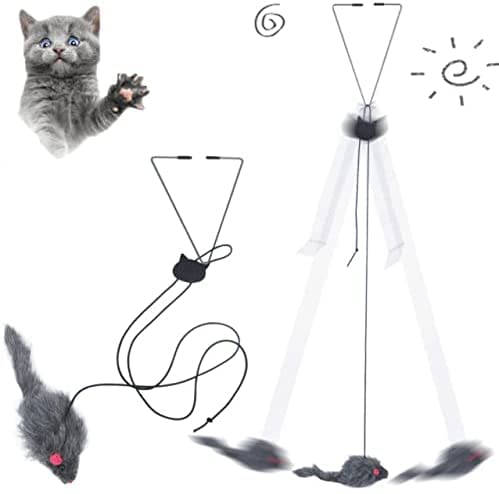 2 Pack Hanging Door Bouncing Mouse Cat Toy - BeesActive Australia