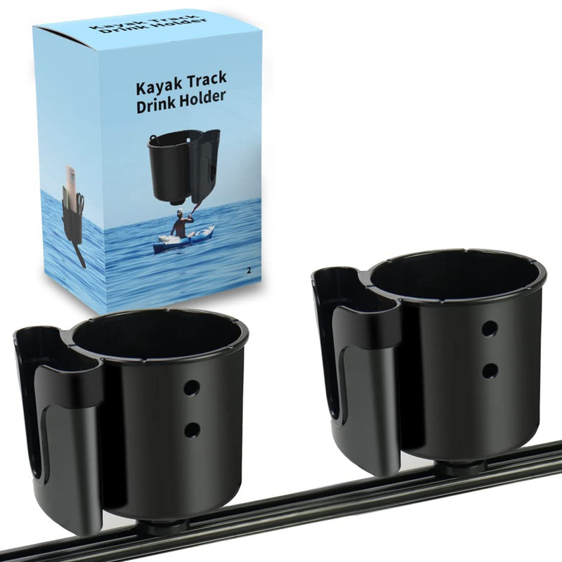 Huntury 2Pcs Multifunctional Kayak Cup Holder, Phone Holder, Fishing Tool and Lures Storage, Kayak Bottle Holder Drink Holder, Kyak Fishing Accessoires, Kayak Track Mount Install - BeesActive Australia