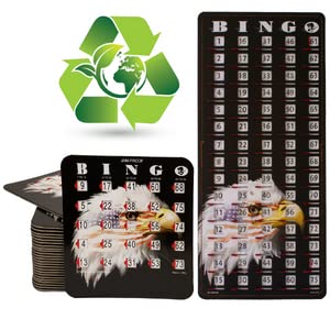 MR CHIPS 25 Jam-Proof Bingo Cards with Sliding Windows and Master Bingo Board - Stars and Stripes Style - BeesActive Australia