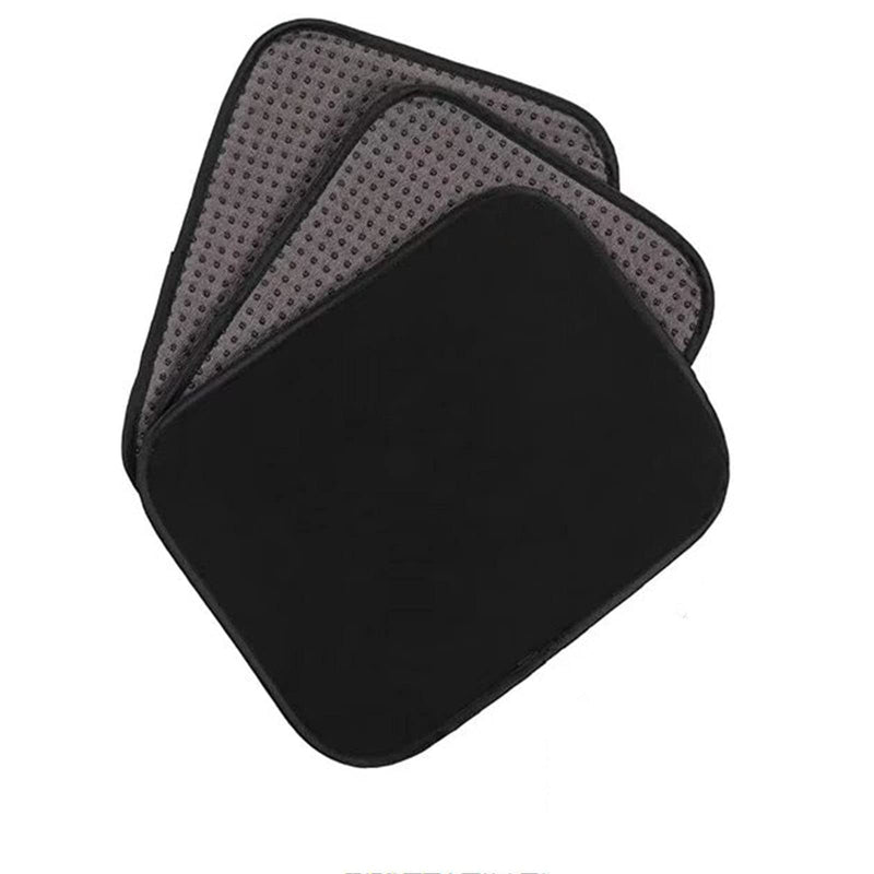 QIZHIMEI 3Pack Microfiber Bowling Ball Towel Cleaning Pad10”x 8”Premium Quality Bowling Ball Shammy Pad with EZ Grip Dots Bowling Towel That Wipes Dirt Oil Clean Off and Bowling Alley Accessories Gray - BeesActive Australia