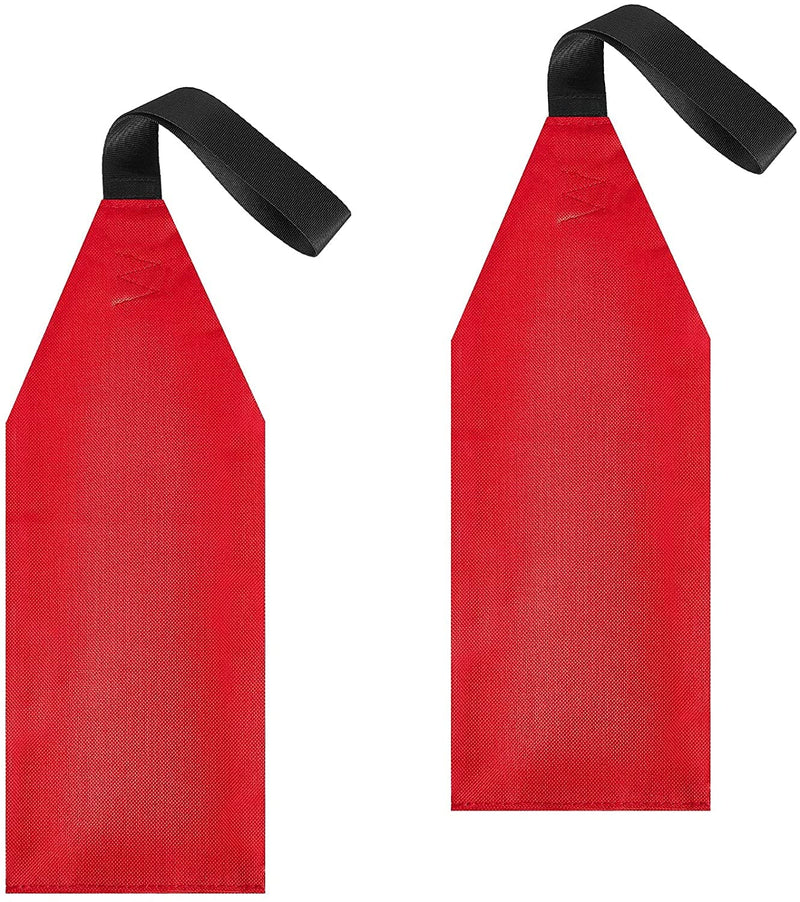 MOPHOEXII MOOCY 2 Pieces Safety Travel Flag/Safety Warning Flag for Kayak Canoe Red Warning Flag with Webbing for Kayak SUP Towing Canoes Truck Safety Accessories Kit Red (2PCS) - BeesActive Australia