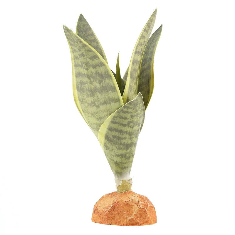 WOLEDOE Fake Snake Plants Artificial Sansevieria, Reptile Terrarium Decor, Bearded Dragon Tank Accessories fit Crested Gecko Leopard Lizard Chameleon Ball Python Snake Frog - BeesActive Australia