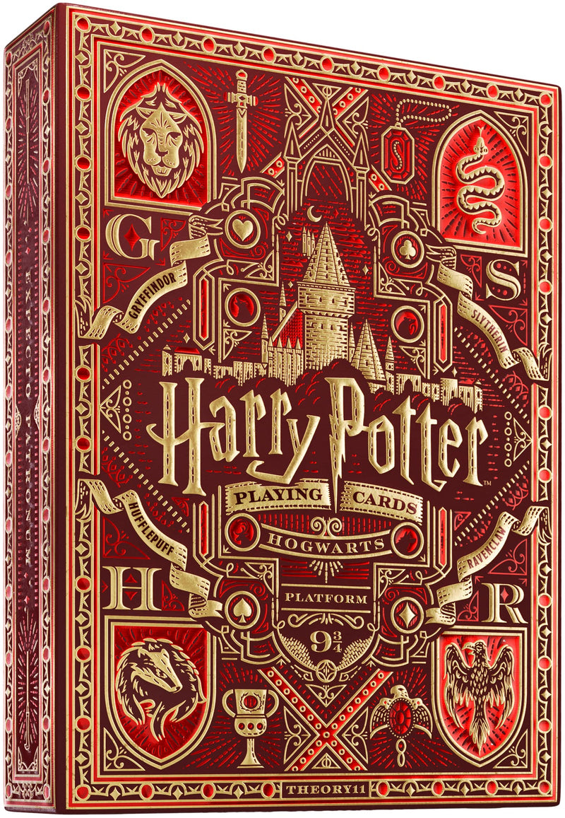 theory11 Harry Potter Playing Cards - Red (Gryffindor) - BeesActive Australia