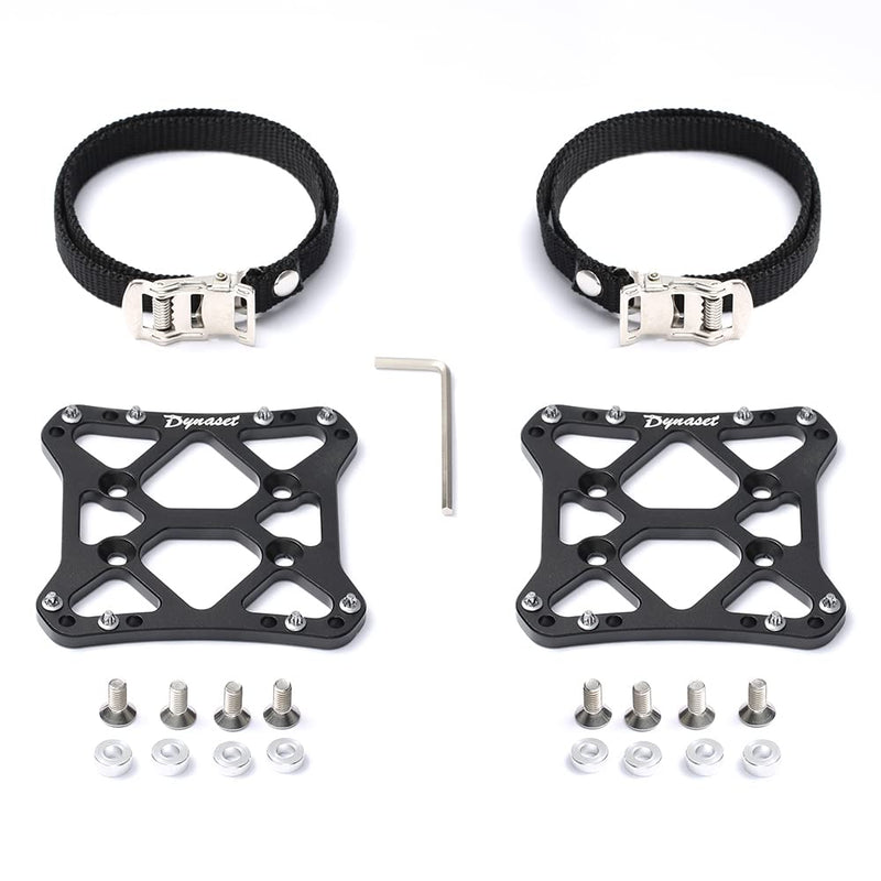 Dynaset Toe Clips Straps Cage for Peloton Bike Pedals,Peloton Pedals Adapter for Regular Shoes,Convert Look Delta Pedals to Dual Function Pedals - Ride with Sneakers. Black - BeesActive Australia
