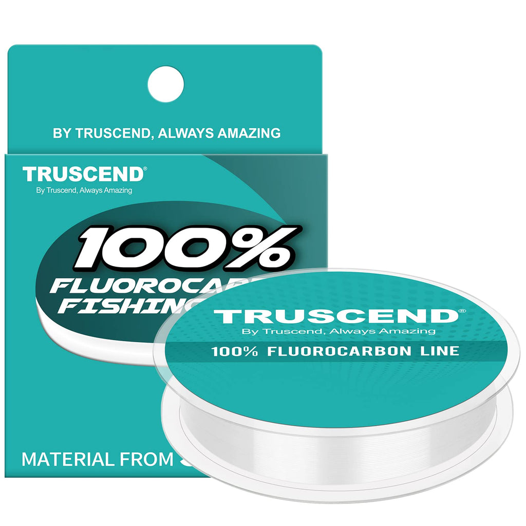 TRUSCEND 100% Fluorocarbon Fishing Line, Japan Material Nrivaled Sensitivity & Invisibility, Superior Castability & Toughness, Strong Impact Strength, Low Stretch & Memory 10lb/0.24mm/54yds Clear - BeesActive Australia