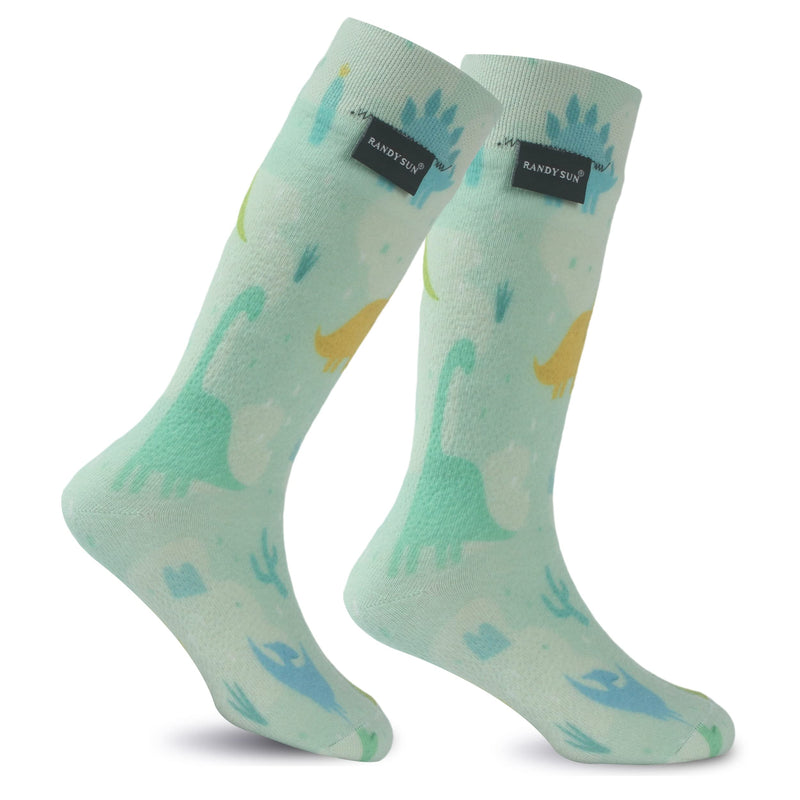 100% Waterproof Socks, RANDY SUN Boys Outdoor Sports Sock For Hiking/Ski/Fishing 1 Pair Light Green-ultra-thin-knee High Waterproof Socks Medium - BeesActive Australia