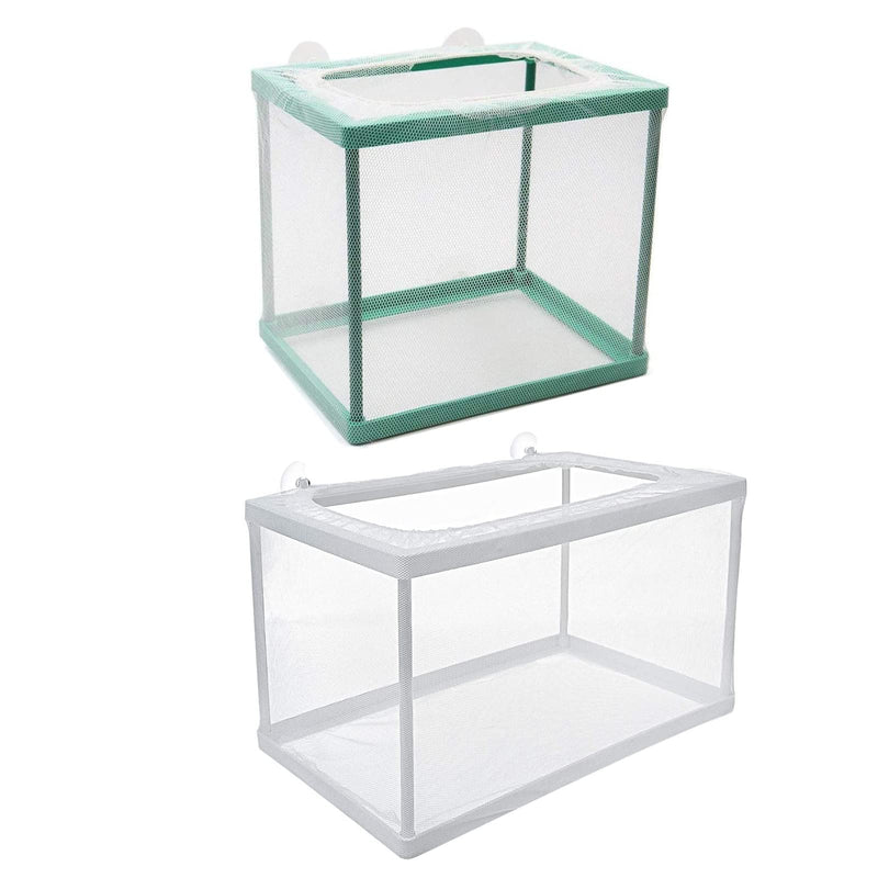 Trinidad Aquarium Fish Breeding Box,Fish Hatchery Isolation Box Large Fish Net Breeder Breeding Container Fish Nursery for Aquarium with Suction Cup Fishing Nets for Tropical Guppy Fish Floating Fish - BeesActive Australia