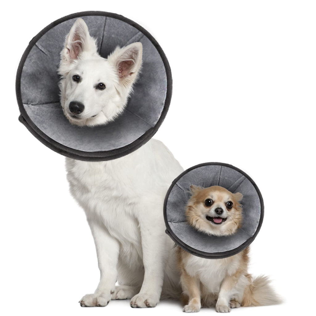 Dog Cone Soft Dog Cone Collar After Surgery with Free Dog Collar,Thicken Large Dog Cone for Large Dogs,Comfortable Dog Recovery Cone Prevent Licking… L(Neck:14.56"-18.89") - BeesActive Australia