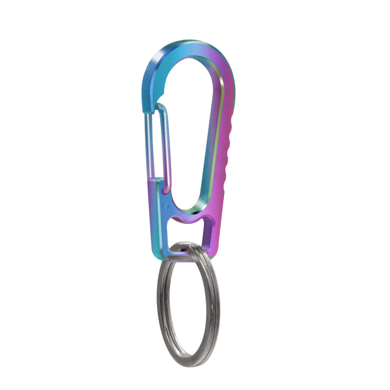 Titanium Heavy Duty Keychain Carabiner, EDC Key Clip Anti-Lost Quick Released Backpack Hook color 1 Pack - BeesActive Australia