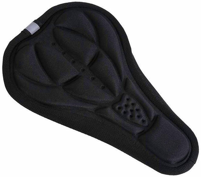 Cycling Bicycle Gel Pad Bike Seat Saddle Cover 3D Soft Cushion Black - BeesActive Australia