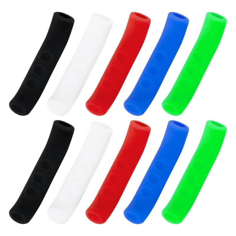 Framendino, 5 Pairs Anti-Slip Bicycle Brake Lever Grip Protector Cover Silicone Brakes Handle Sleeve for Mountain Road Bike Cycling 5 Colors - BeesActive Australia