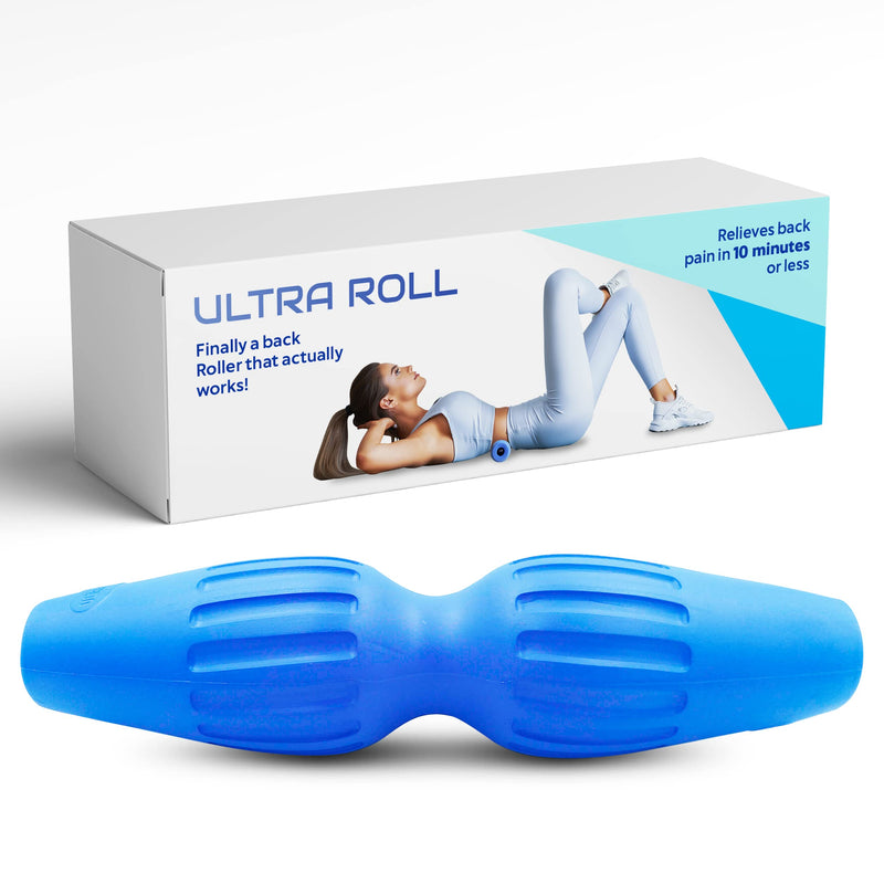 Ultra Back Roller, Small Roller Digs Deeper into Back Muscles Than Larger Rollers, Better Than Foam Rollers or Wheels, Trigger Point Massager, Real Back Pain Relief, Easy No Balancing, Back Stretcher - BeesActive Australia