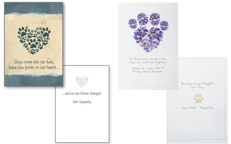 Dog Speak Loss of Pet Sympathy Card Two (2) Pack - If There Ever Comes A Day... Dogs Come Into our Lives - Thinking of You - BeesActive Australia