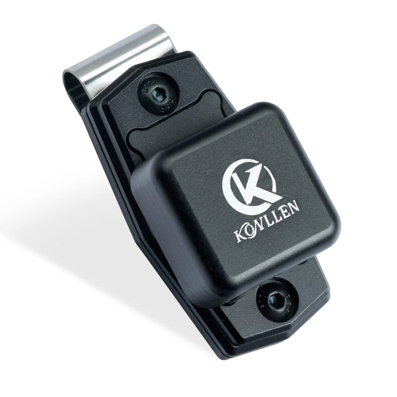 KONLLEN Chalk Holder Magnetic Clip Aluminum Alloy Chalk Tip Holder for Billiard Pool Snooker Billiard Accessories Black - BeesActive Australia