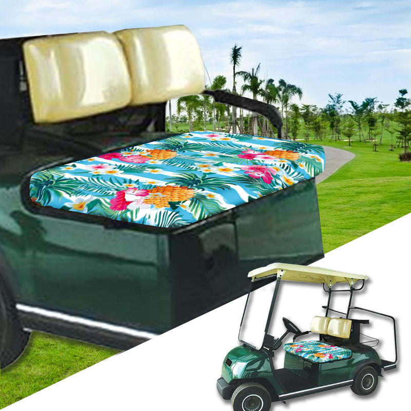ENYORSEL Golf Cart Seat Cover, Summer Golf Cart Seat Towel, 53x31 Inches, Easy Install and Clean, Made of Superfine Fiber Fabric, Protect Your Cart Seat Seat Cover, Fit Most 2-Person Golf Cart Colorful Pineapple - BeesActive Australia