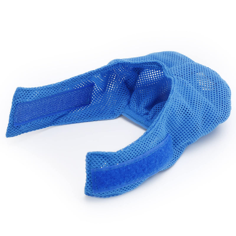 Cat Muzzle Breathable Mesh Cat Mouth Mask Grooming Restraint Bag Anti Bite Anti Meow Prevent Cat from Biting Scratching Chewing S-Blue - BeesActive Australia