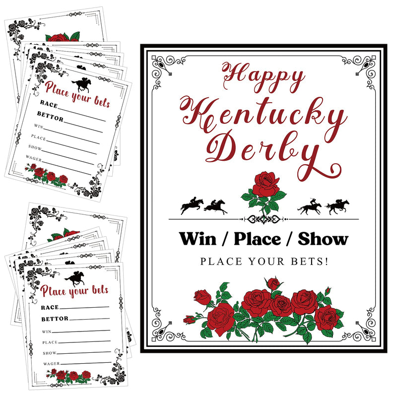 50PCS Kentucky Horse Derby Bets Card – Horse Racing Invitation Betting Guessing Game Cards Party Supplies - BeesActive Australia