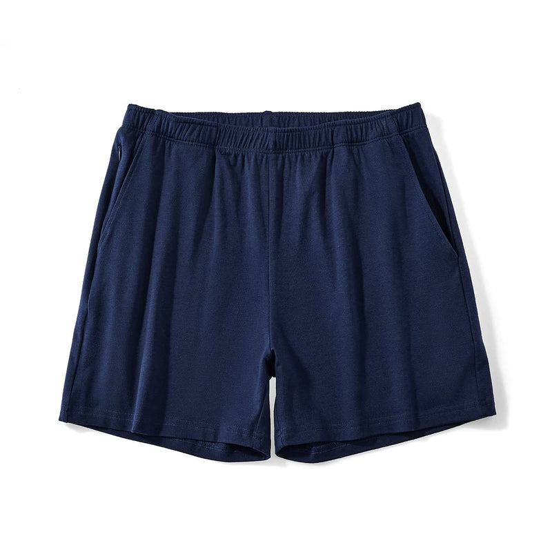 AIMPACT Mens Lounge Shorts Breathable Soft 4 Inch Lightweight Simple Active Shorts Sleep Bottoms Royal Blue Large - BeesActive Australia