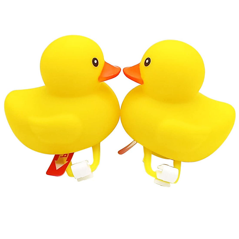 Duck Bike Bell 2 Pcs, Rubber Duck Bicycle Accessories, Bicycle Horns Mountain Bike Handlebar Light Bicycle Accessories - BeesActive Australia