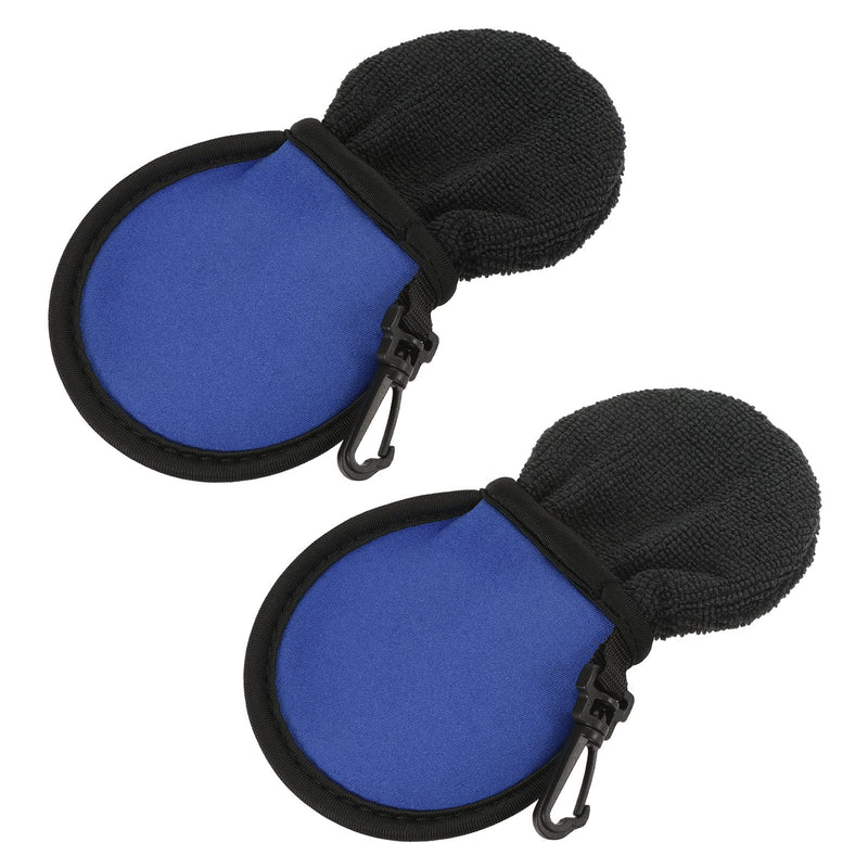 MECCANIXITY Golf Ball Cleaner Pouch Pocket Washer Bag with Clips Blue - BeesActive Australia