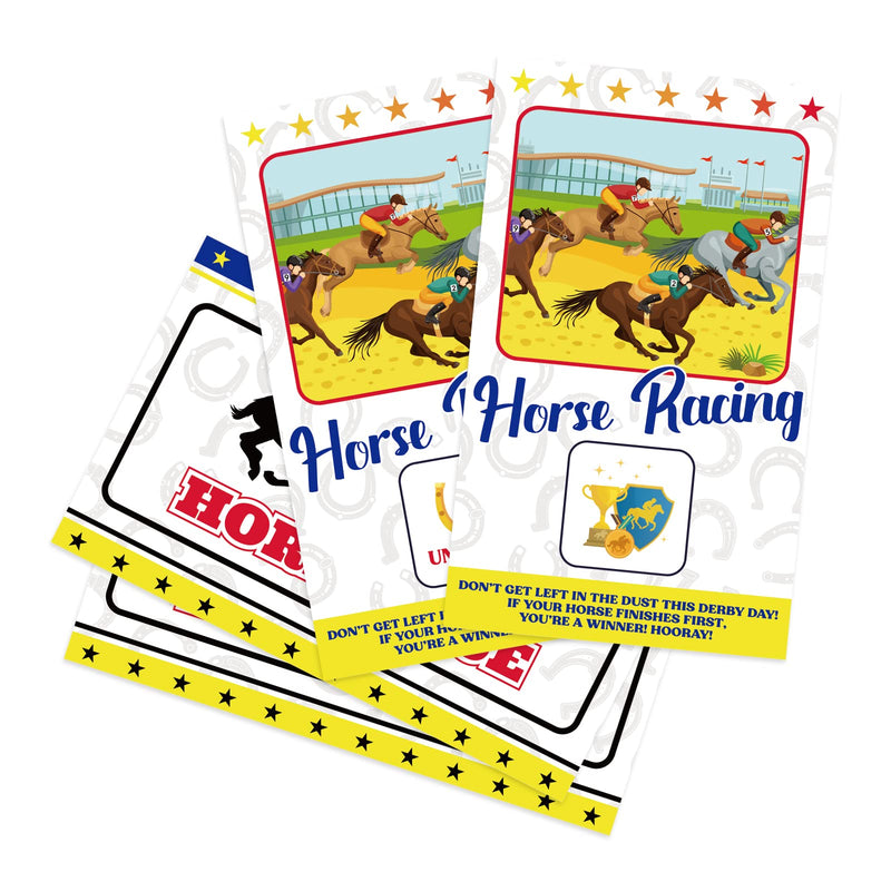 Kentucky Horse Derby Scratch Off Cards – Horse Racing Fortune Games Supplies Activity 44players - BeesActive Australia