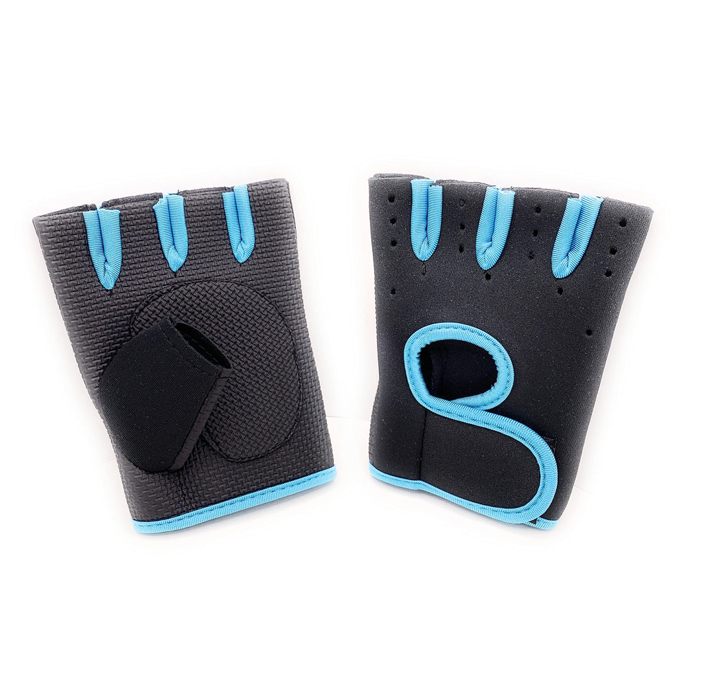 workout gloves Medium Blue Detail - BeesActive Australia