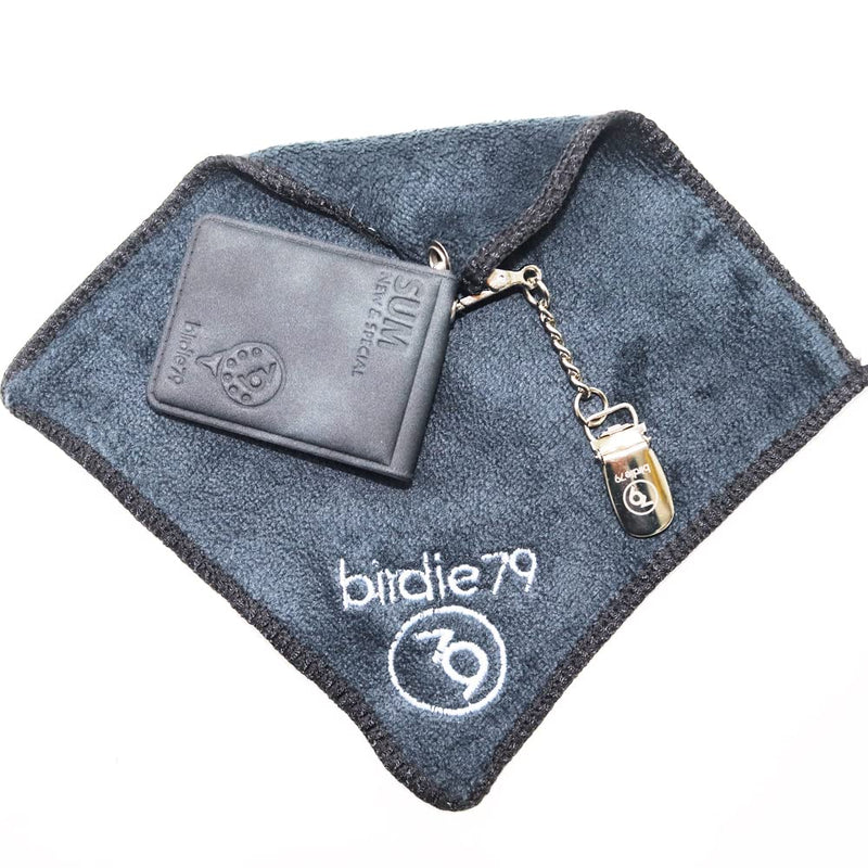 Birdie79 Sum Clip - Golf Putter Head Cover Metal Leash & Keeper for Secure Golf Accessories -Money Clip(Black) - Golf Ball Towel. Black - BeesActive Australia