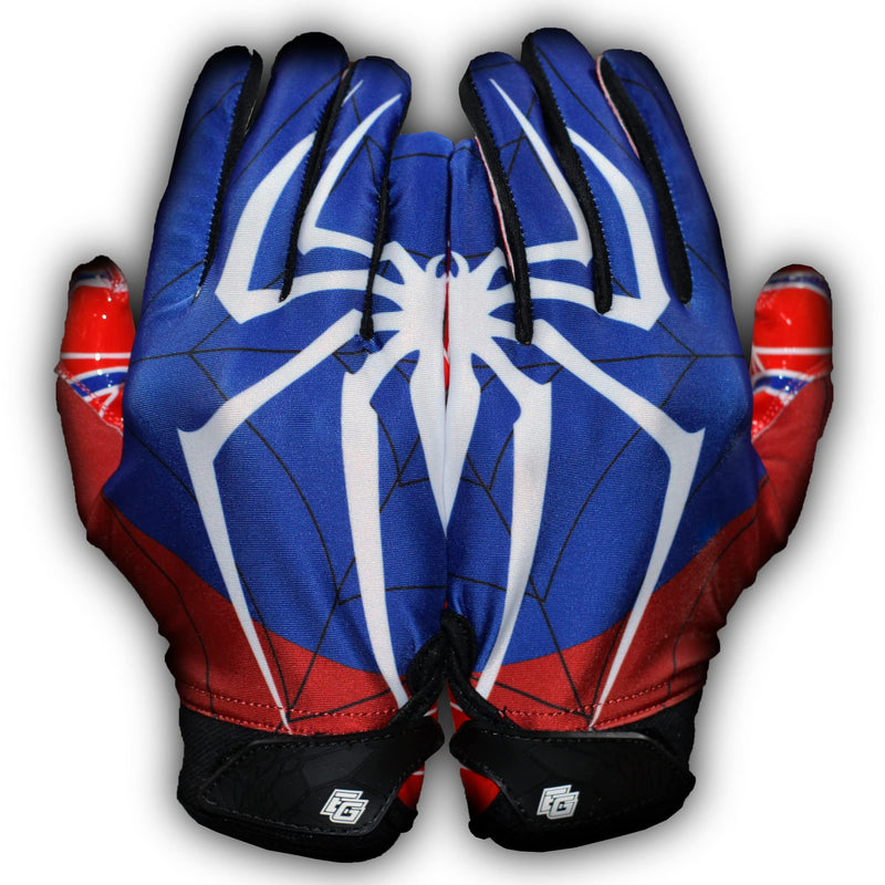 Repster Spider Youth Football Gloves - Tacky Grip Skin Tight Adult Football Gloves - Pro Elite Super Sticky Receiver Football Gloves - Youth Sizes - BeesActive Australia
