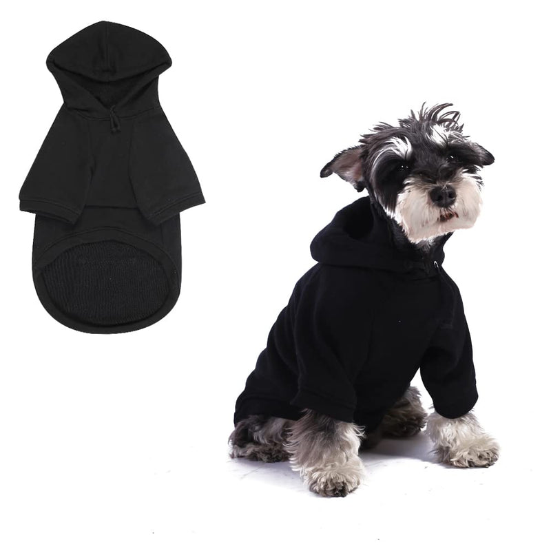 Furryilla Pet Clothes for Dog, Dog Hoodies Sweatshirt with Hood and Pockets for Small Dogs Large Black Dog Hoodie - BeesActive Australia