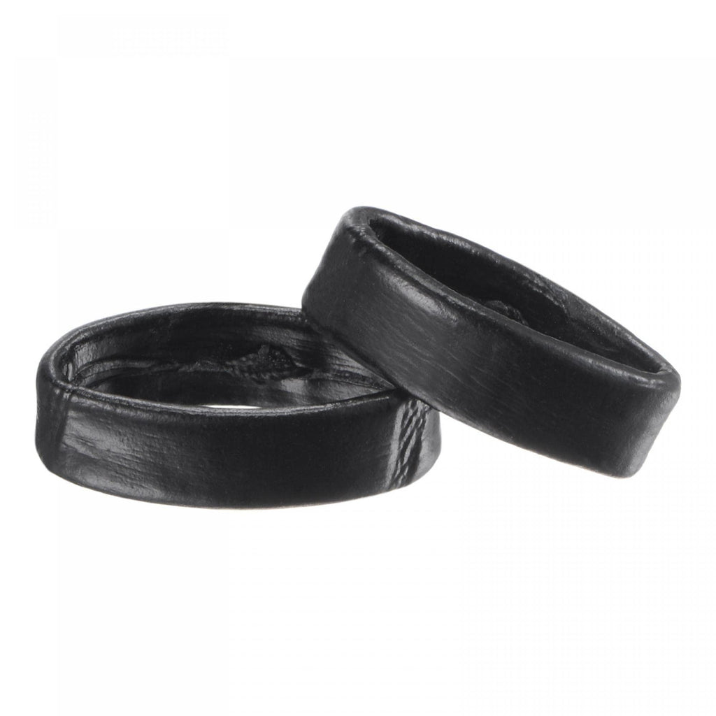uxcell PU Leather Loops Replacement Retaining Ring Keeper for 14mm Width Watch Band, Black 2 Pcs - BeesActive Australia