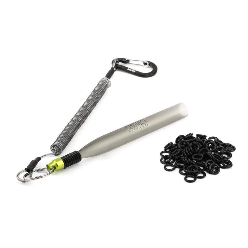Booms Fishing WR2 Wacky Rig Tool Kit with Coiled Lanyard and 100pcs Fishing O-Rings for Worms - BeesActive Australia