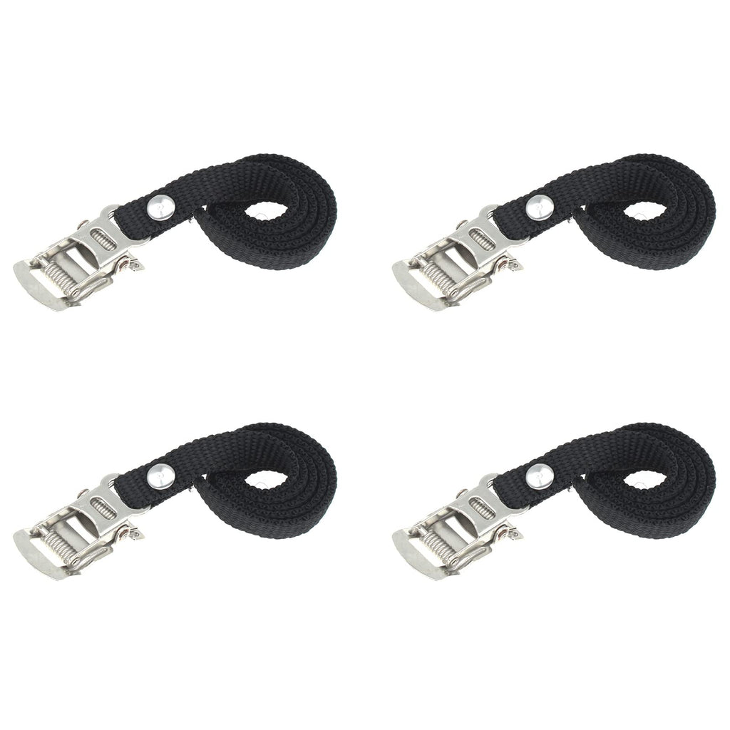 4 Pack 20 Inch Bike Pedals Clips Straps Bike Rack Strap Bike Wheel Stabilizer Straps for Bicycle Pedal Clamp Fixing Strap [FDXGYH] - BeesActive Australia