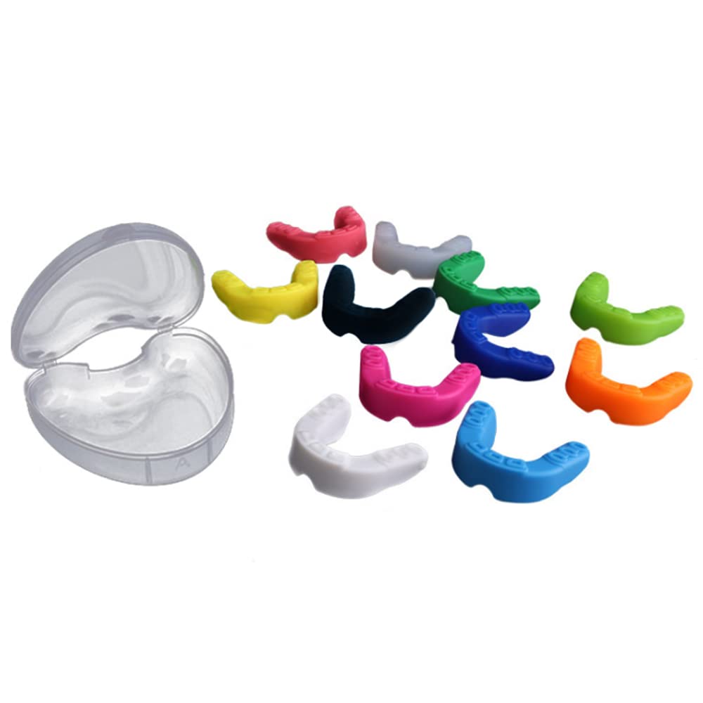 Single Pack Silicone Sports Mouthguards (10 Choices) - Multicolor Athletic Teeth Protectors - Youth Sized Protection- Boxing, MMA, Football, Basketball, Hockey, Lacrosse, Rugby (Black) - BeesActive Australia