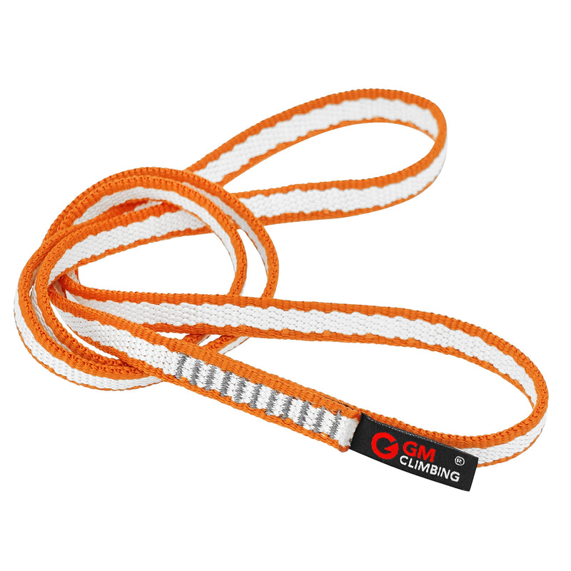 GM CLIMBING 11mm UHMWPE Sling Runner 22kN CE UIAA Certified Orange 60cm / 24inch | One Unit - BeesActive Australia