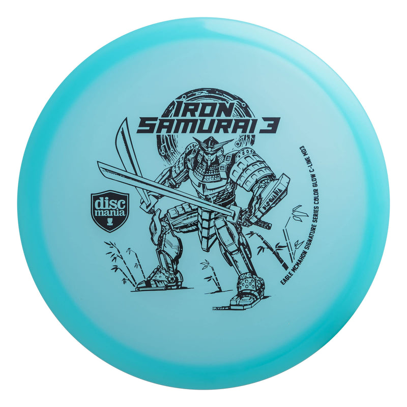 Discmania Iron Samurai 3 - Eagle McMahon Signature Series Color Glow C-line MD3 Disc Golf Mid-Range 177-180g (Colors Will Vary) - BeesActive Australia