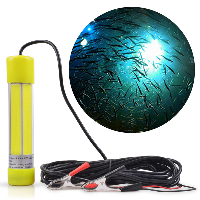 OROOTL LED Underwater Fishing Light, 12V 8/20W 180 LED 1000 Lumens Submersible Fishing Light Deep Drop Fish Attracting Light Night Fishing Lure Bait Finder Lamp for Shrimp Squid and Fish Crowds Blue-20W - BeesActive Australia