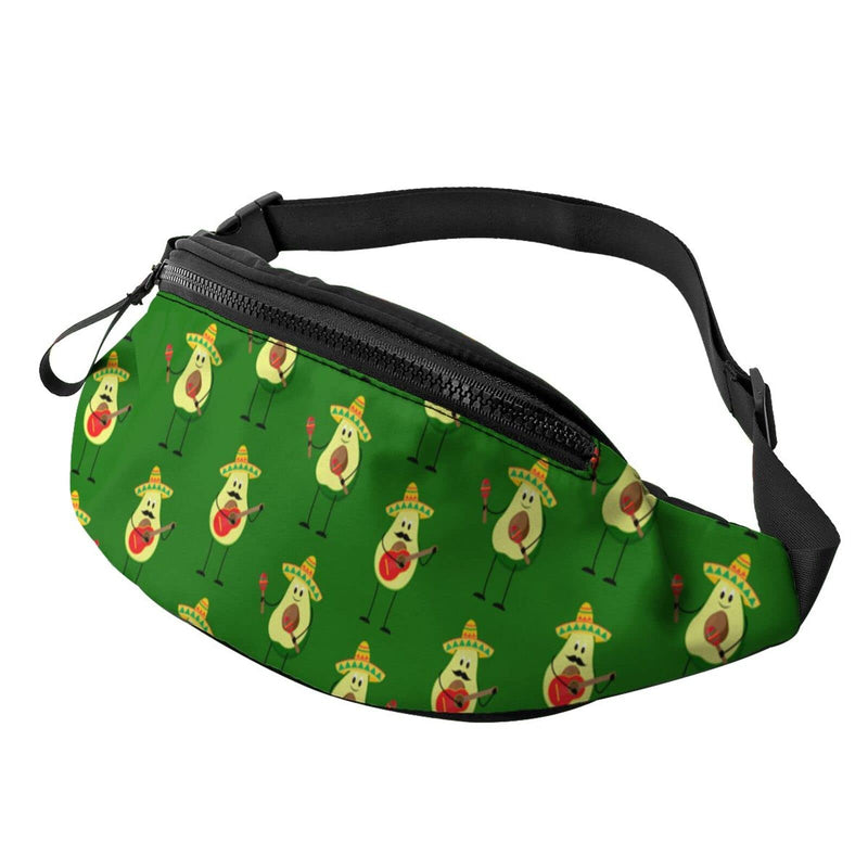 Avocado Fanny Pack For Men Women,With Adjustable Zipper Lightweight Strap Waist Pack For Casual Running Hiking Avocado - BeesActive Australia