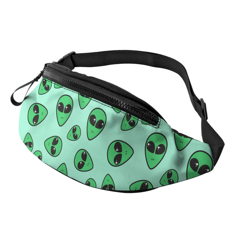 Alien Fanny Pack For Men Women,With Adjustable Zipper Lightweight Strap Waist Pack For Casual Running Hiking Alien - BeesActive Australia
