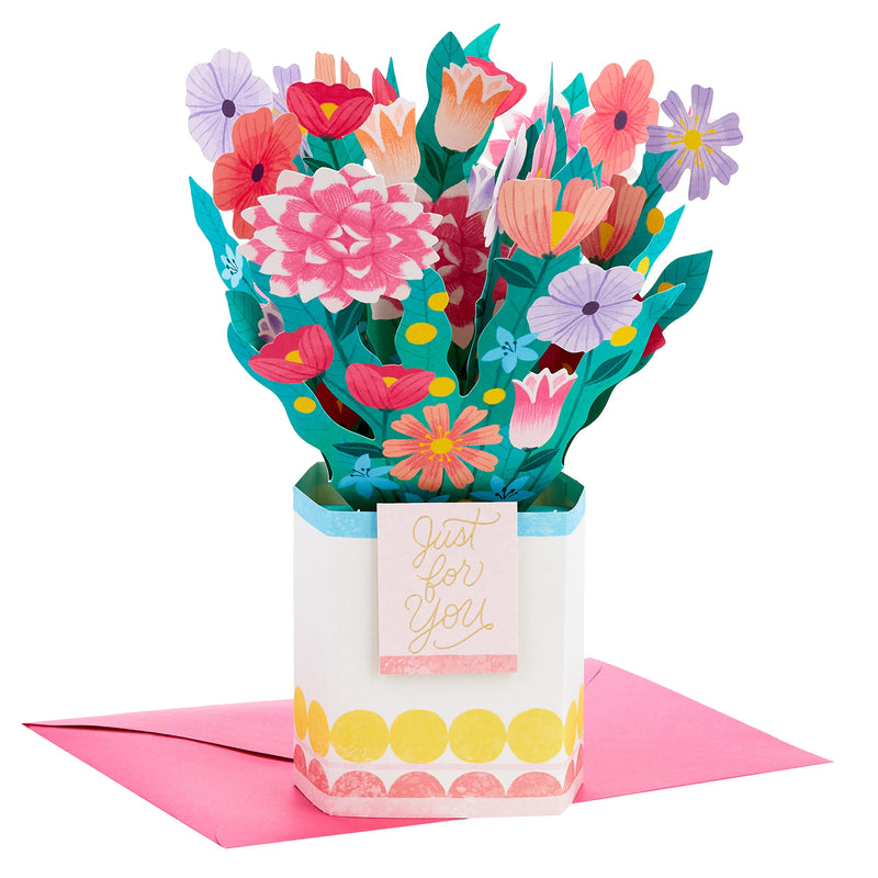Hallmark Paper Wonder All Occasion 3D Pop Up Card (Colorful Bouquet) (799RZW1125) - BeesActive Australia