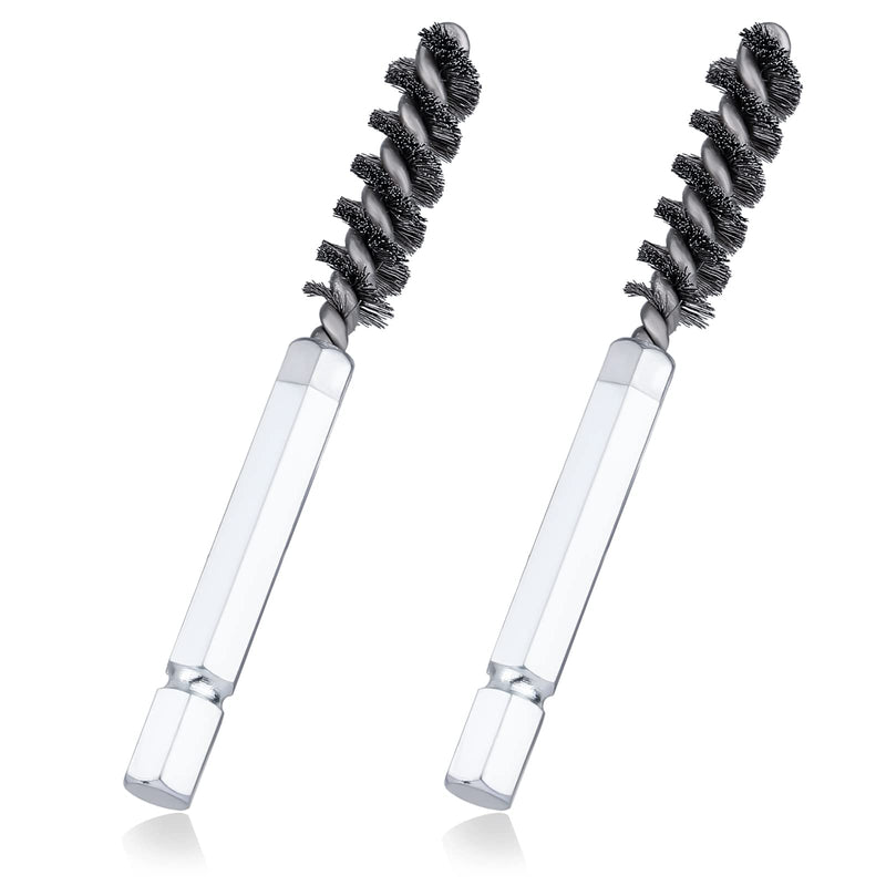 AIEX 2pcs Golf Clubs Head Hosel Brush, Golf Club Hosel Brush Stainless Steel Bore Brush Golf Club Wire Brush Cleaner Golf Club Brush Tool Electric Drill Wire Brush - BeesActive Australia