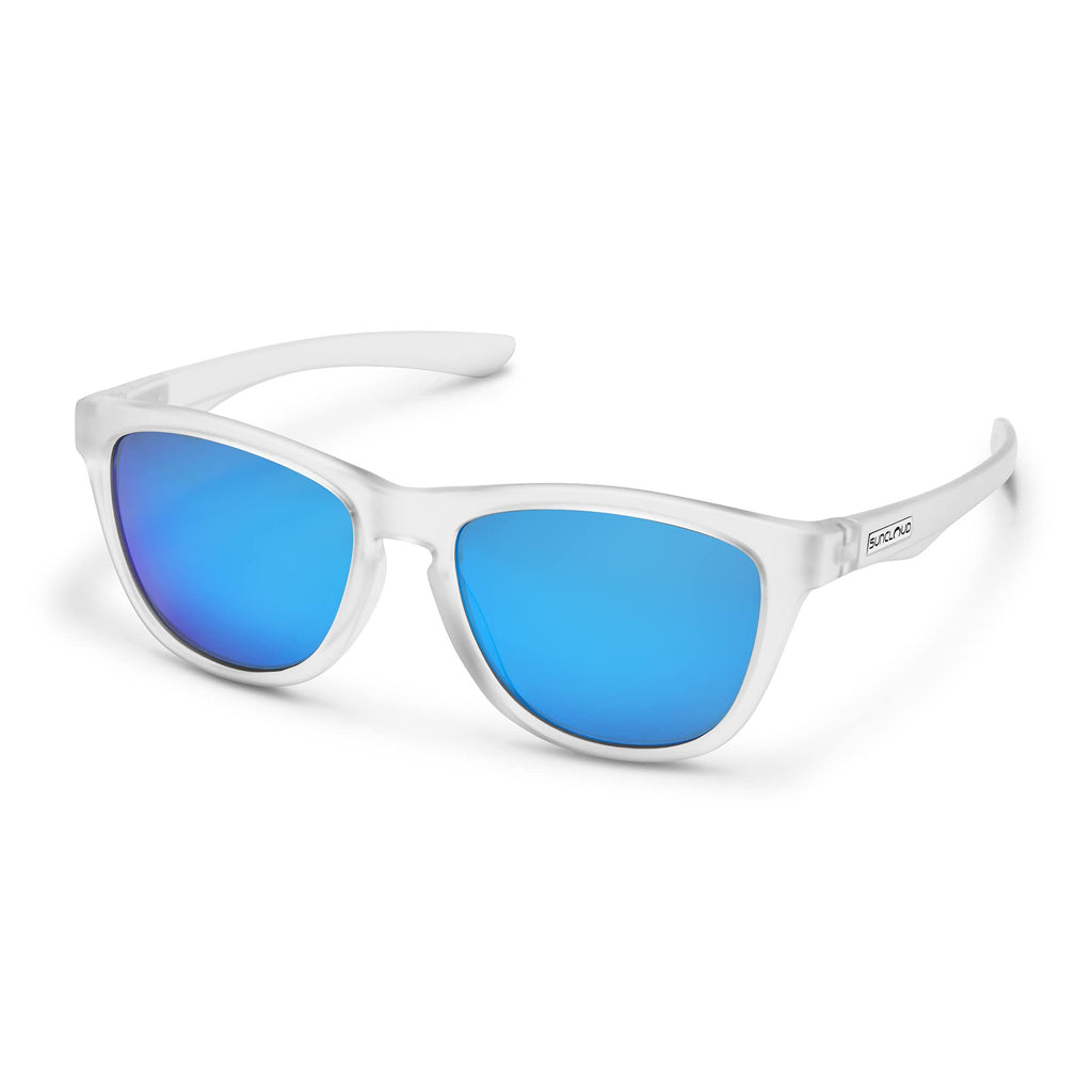 Suncloud Topsail Sunglasses Matte Crystal / Polarized Blue Mirror One Size - BeesActive Australia