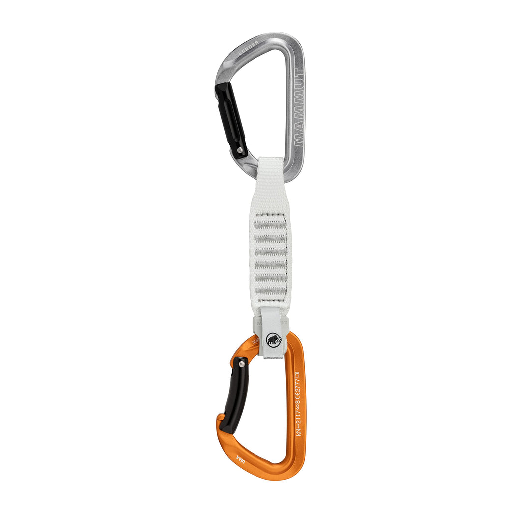 Mammut Sender Keylock Quickdraw Light Grey/Gold 12cm - BeesActive Australia