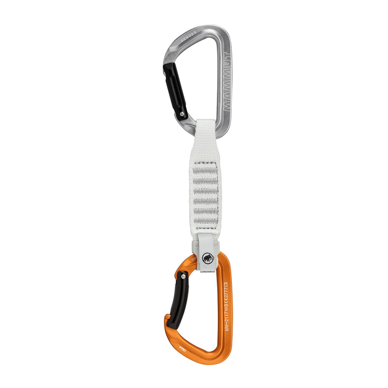 Mammut Sender Keylock Quickdraw Light Grey/Gold 12cm - BeesActive Australia