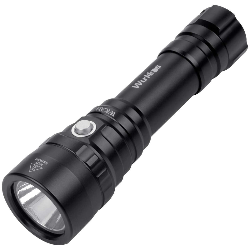 Wurkkos Scuba Diving Flashlight, Diving Light Max 2000Lumen 4 Brightness, Rechargeable Dive Torch with Luminus SST40 Emitter, IPX8 Waterproof 150M Underwater LED Flashlight Submersible Cave Snorkel - BeesActive Australia