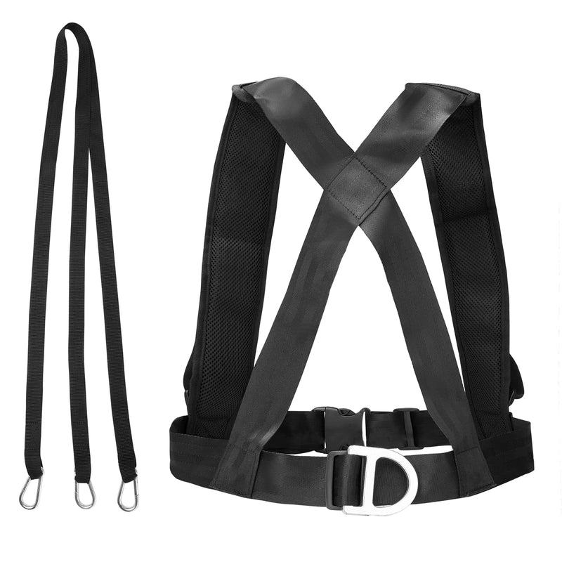 MOPHOEXII Fitness Sled Harness Workout Harness Exercise Resistance Fitness Bands Set Speed Trainer with Pull Strap for Running Sprinting Resistance Speed Agility Training - BeesActive Australia