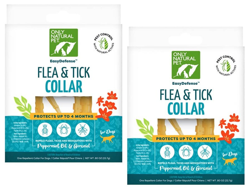 Only Natural Pet EasyDefense Non-Toxic Flea & Tick Collar for Dogs 2 Pack - BeesActive Australia