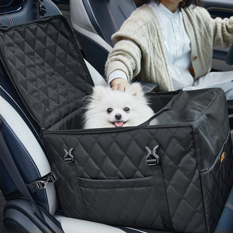 3-in-1 Dog Car Seat Cover Pet Car Hammock Bag Waterproof Breathable Mesh Cat Dog Carrier Protector for Travel, Car SUV Protection Against Dirt and Pet Fur Seat Covers (Black) 3-in-1 - BeesActive Australia
