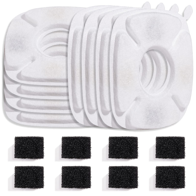 Veken Replacement Filters & Replacement Pre-Filter Sponges for 95oz/2.8L Automatic Pet Fountain Cat Water Fountain Dog Water Dispenser 16 Pack - BeesActive Australia